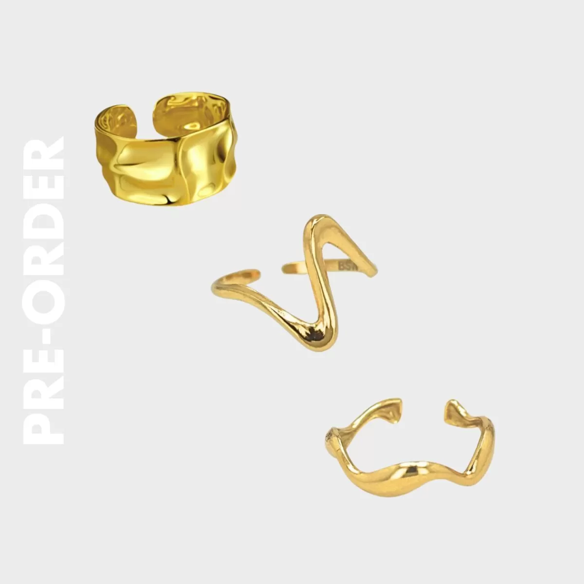 Smykkesæt | Ringe*Winther Studio Pre-Order Ring Mix - farvet Guld